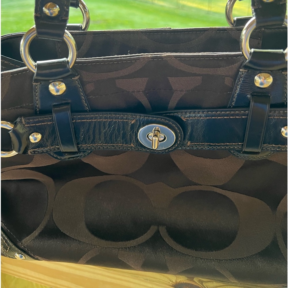 Dark chocolate monogram Coach